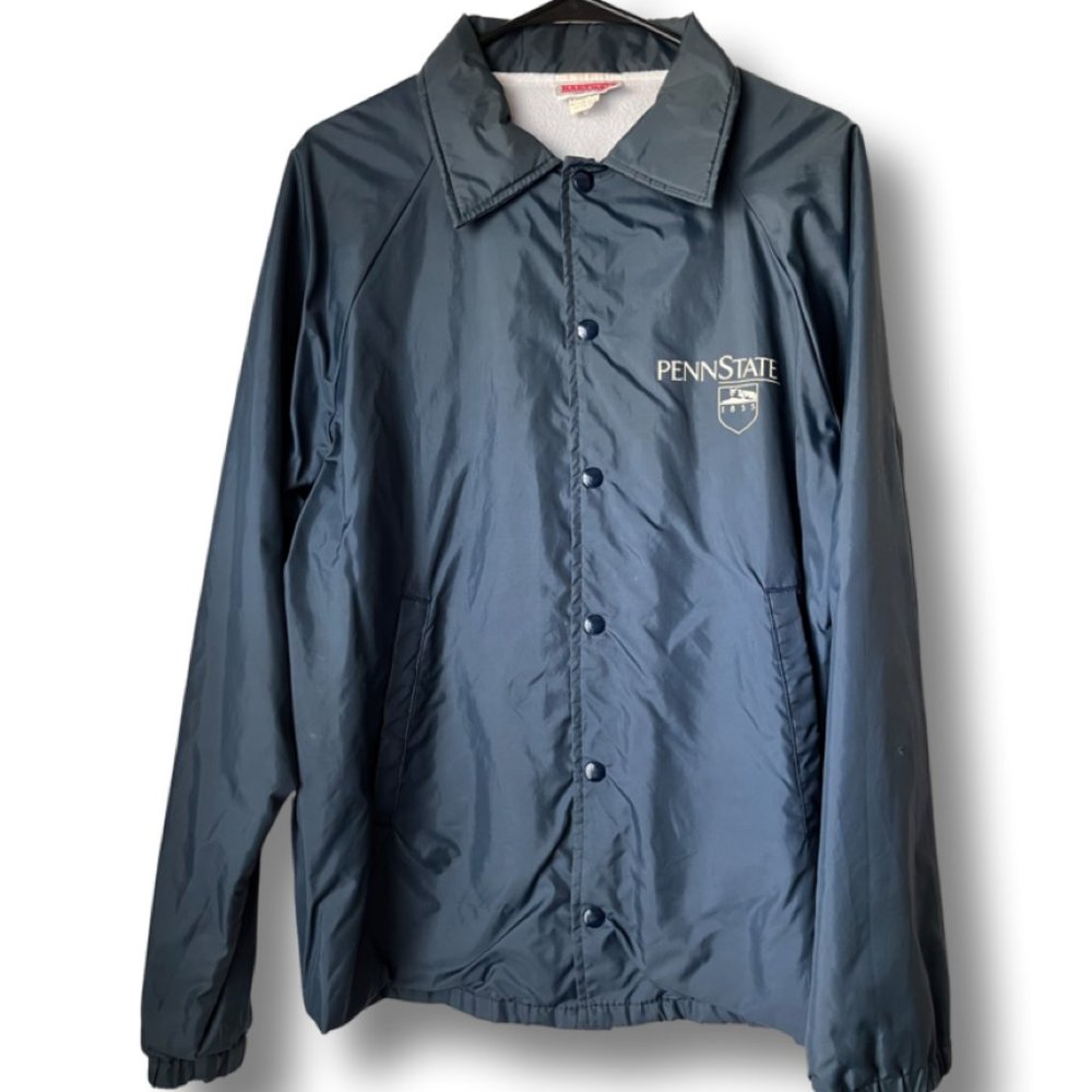 Vintage Hartwell Penn State Varsity Coach Style Snap Button Jacket